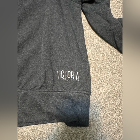 Victoria's Secret SPORT Large Cowl Neck Long Sleeve Black Pullover Hoodie - Picture 12 of 13
